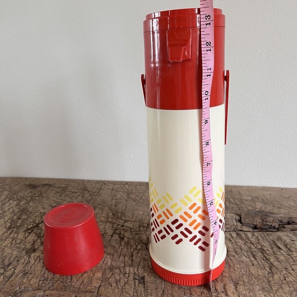 Vintage Aladdin Thermos PUMP-A-DRINK Hot or Cold Dispenser 1 QT Retro 70s - Picture 13 of 14